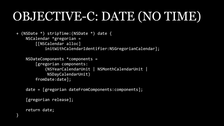 Objective-C Date