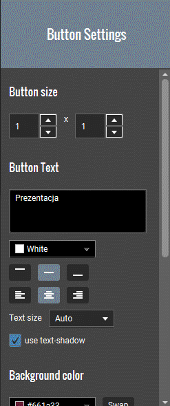 Edycja przycisku w Touch Portal v2.1.005