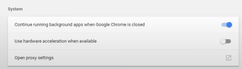 Use hardware acceleration when available Google Chrome