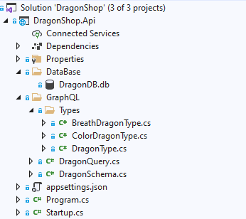 DragonShop.API w VisualStudio