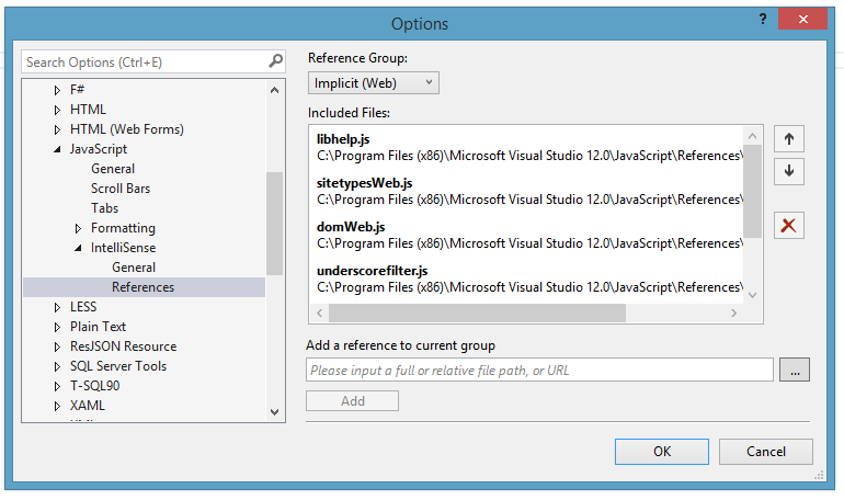 visual studio community for mac add javascript intellisense