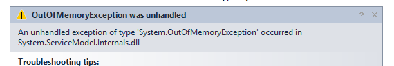 Out of Memory Exception