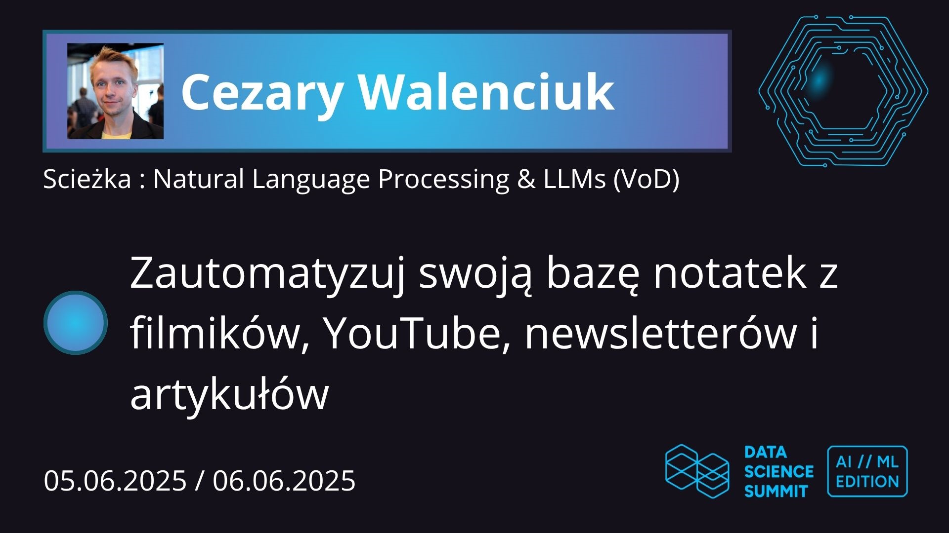 Zautomatyzuj swoją bazę notatek z Filmików, YouTuba, Newsletterów i artykułów obrazek reklamujący wydarzenie