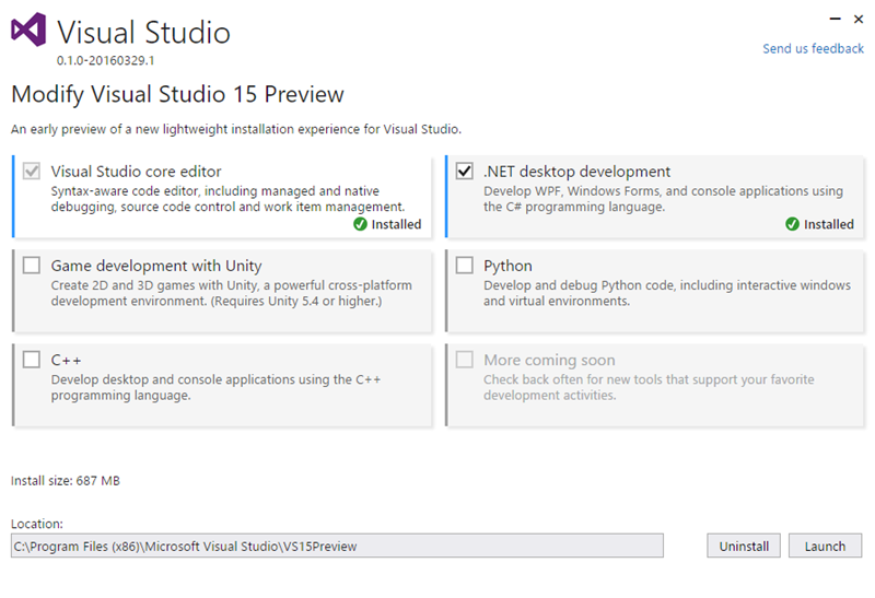 Visual Studio 15